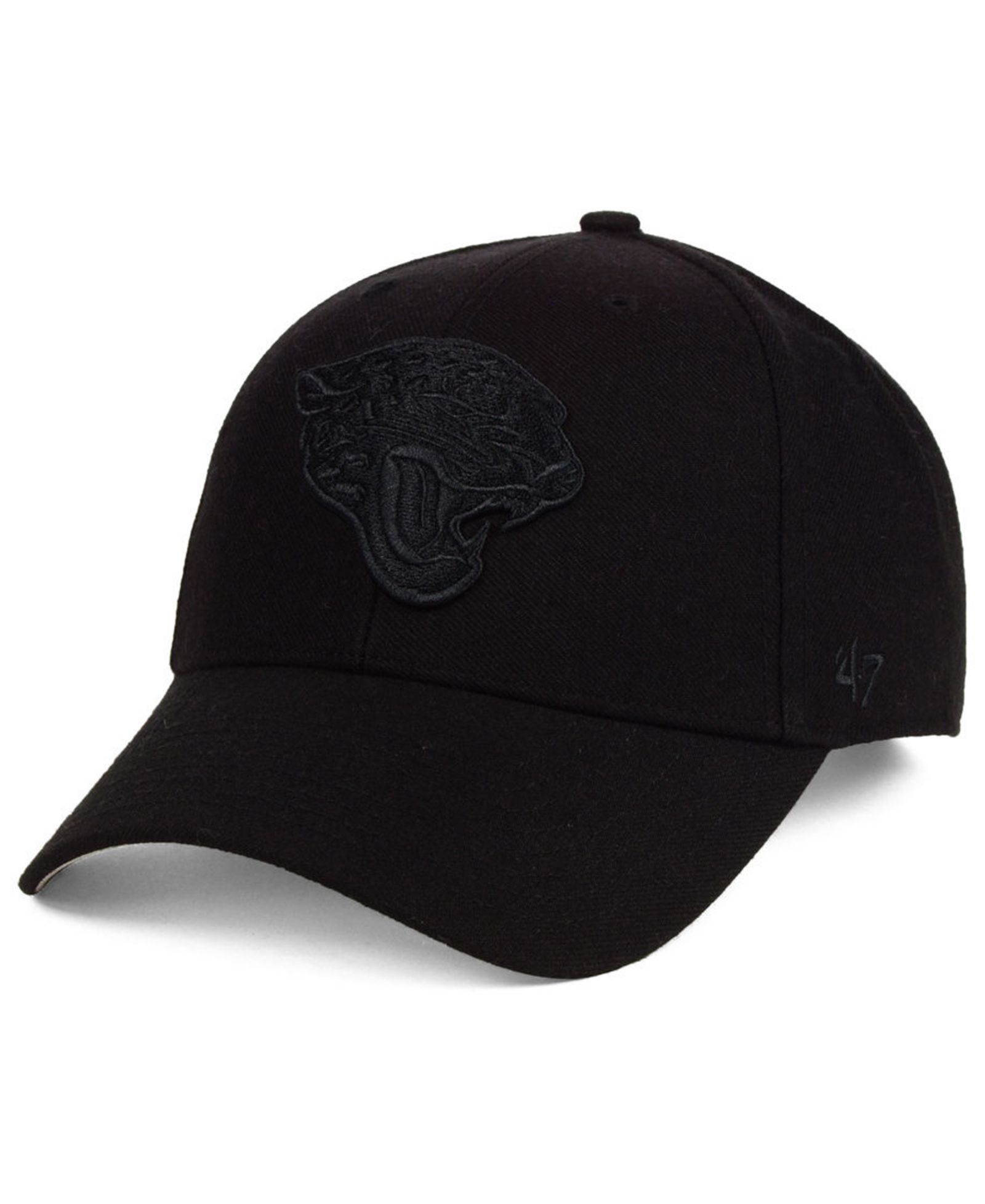 Кепка '47 Brand Jacksonville Jaguars Black & Black MVP Strapback