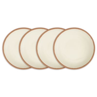 Q Squared Potter Terracotta Melaboo 4-Pc. Salad Plate Set