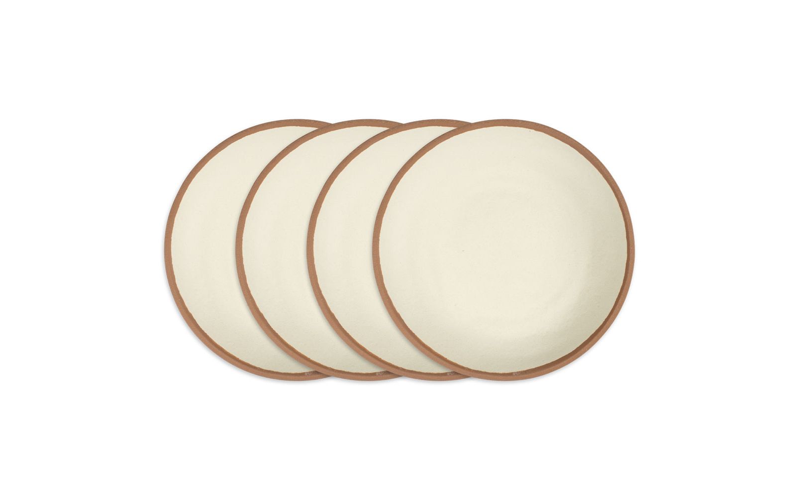 Набор обеденных тарелок Q Squared Potter Terracotta Melaboo 4-Pc.