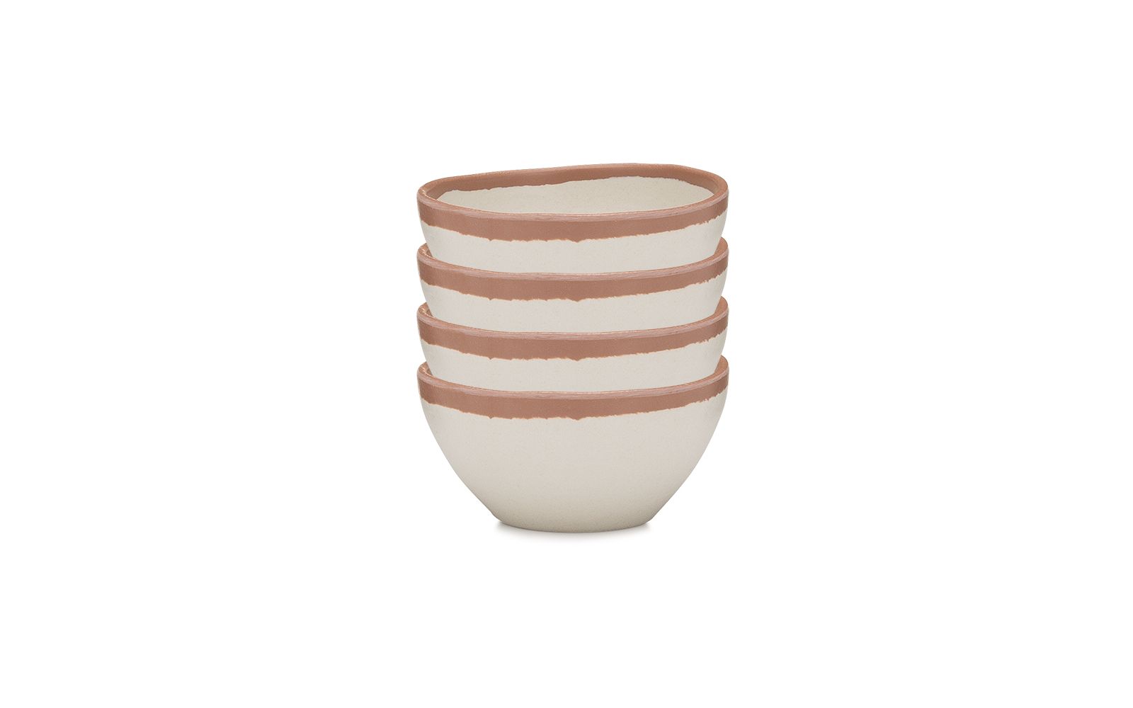 Q Squared Potter Terracotta Melaboo Набор из 4 соусников