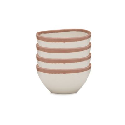 Q Squared Potter Terracotta Melaboo 4-Pc. Dip Bowl Set