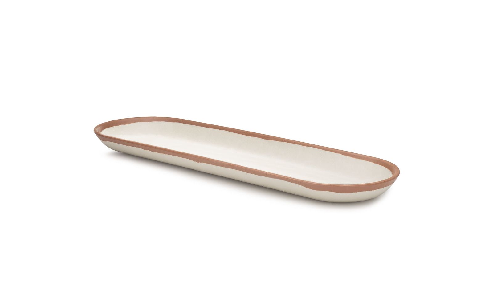 Q Squared Potter Terracotta Melaboo Long Oval Platter