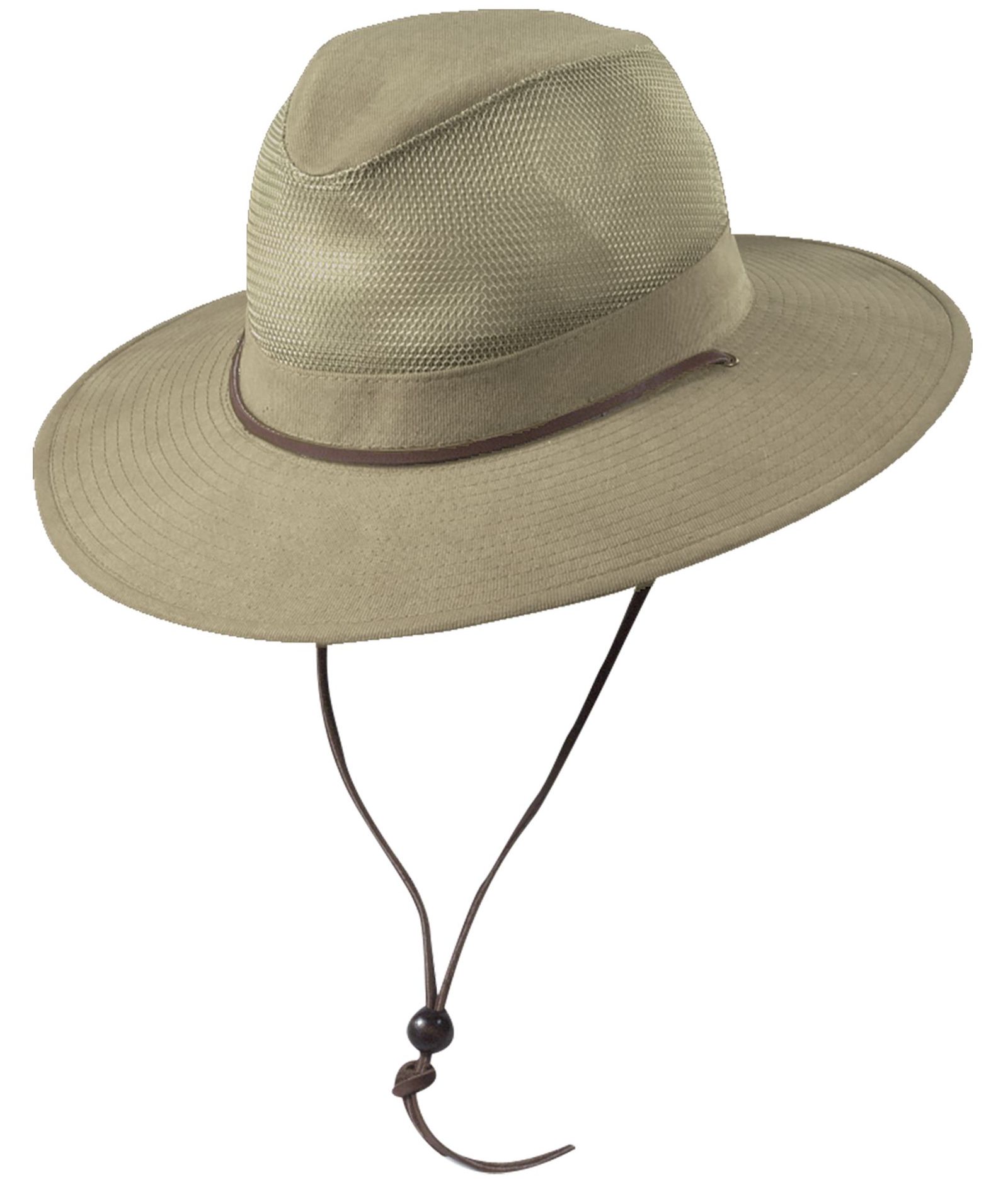 Dorfman Pacific Men's Brushed Twill Safari Hat