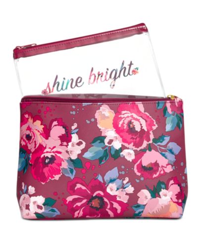 Floral Zip pouch сумка-чехол с цветочным принтом