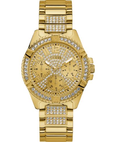 Унисекс часы GUESS Gold-Tone Stainless Steel Bracelet 40mm
