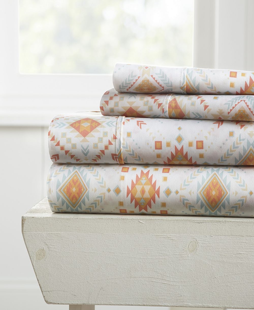 Комплект постельного белья ienjoy Home The Boho & Beyond Premium Ultra Soft Pattern, 4 шт., King