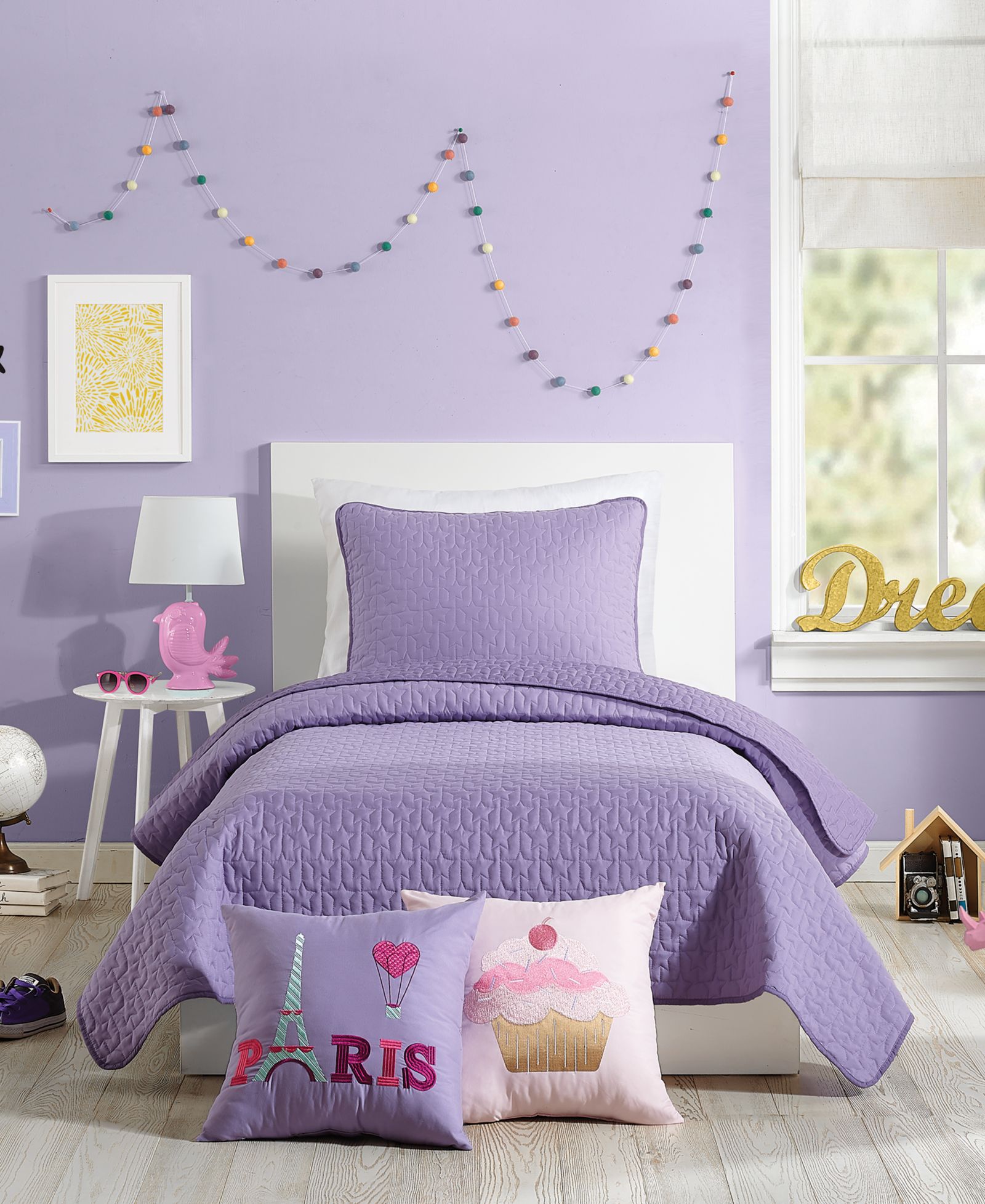 Urban Playground Coty Purple 2-Pc. Quilt Set, Twin