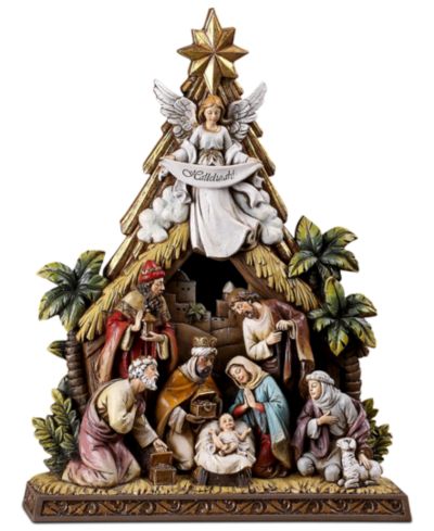 Napco Angel Nativity Scene декоративная сцена Рождества