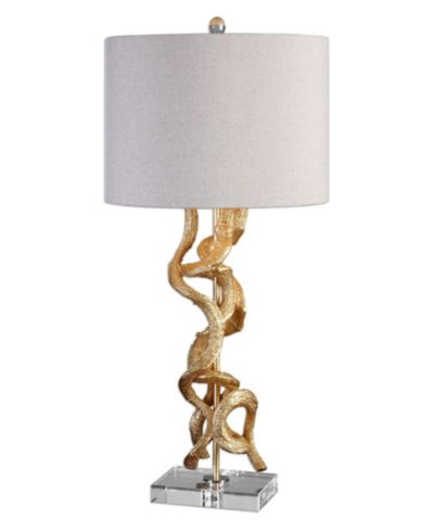 Uttermost Золотая настольная лампа Twisted Vines