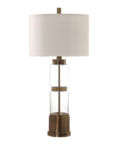 Стеклянная настольная лампа Uttermost Vaiga Column