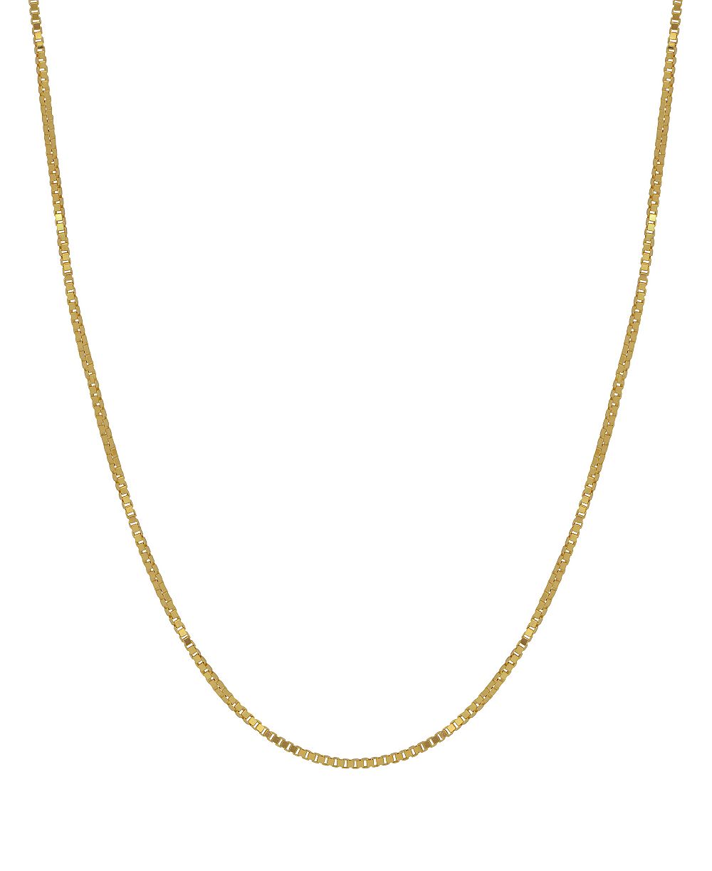 Macy's ожерелье с цепочкой Box Link, 18 дюймов (0,5 мм), 18k золото
