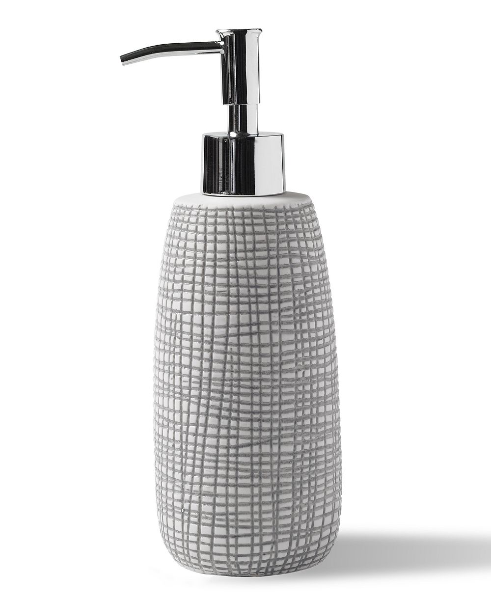 Cassadecor Cestino Embossed Porcelain Soap/Lotion Dispenser