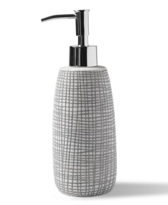 Cassadecor Cestino Embossed Porcelain Soap/Lotion Dispenser