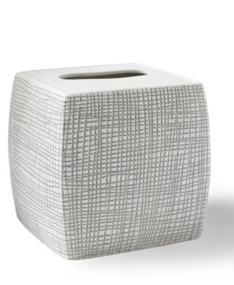 Cassadecor Cestino Embossed Porcelain Tissue Box Cover
