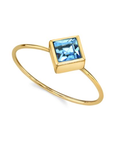 Кольцо 2028 14K Gold-tone с кристаллами в форме ромба