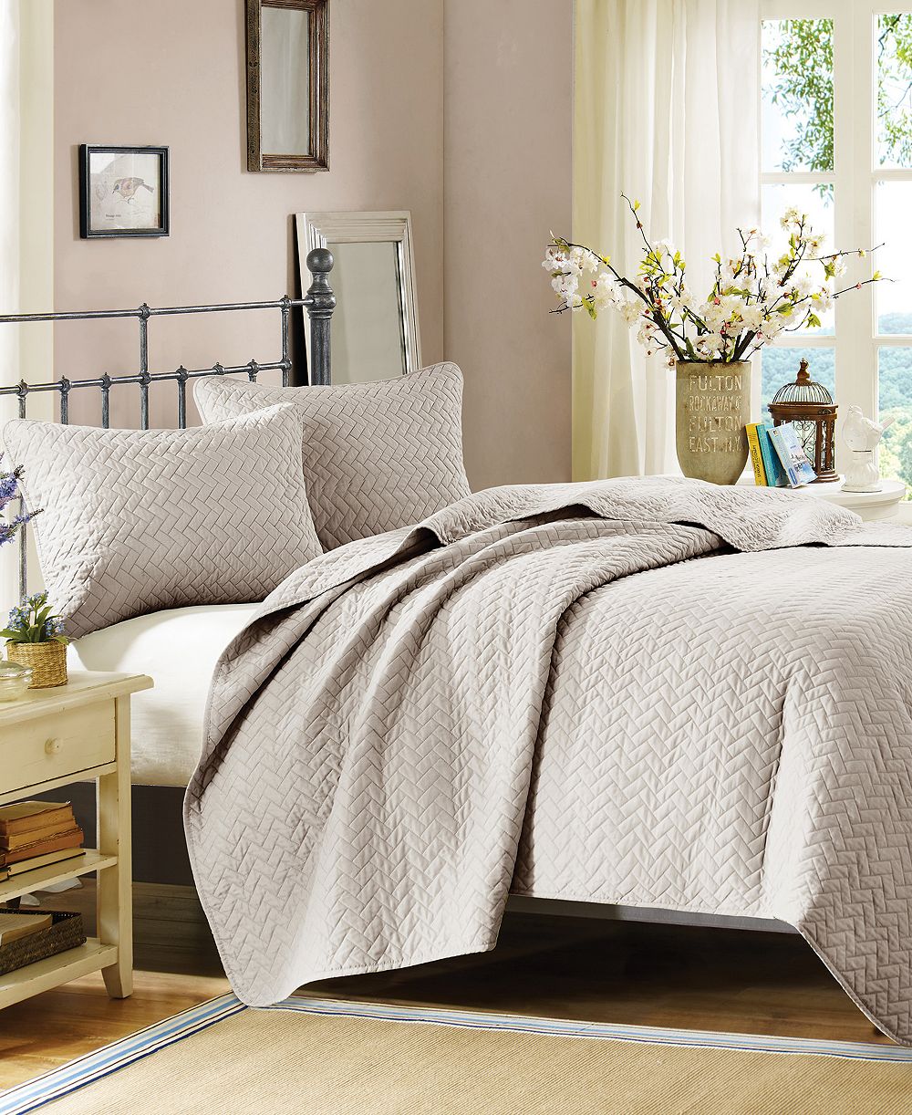 Madison Park Velvet Touch 3-Pc. Quilt Set, Queen