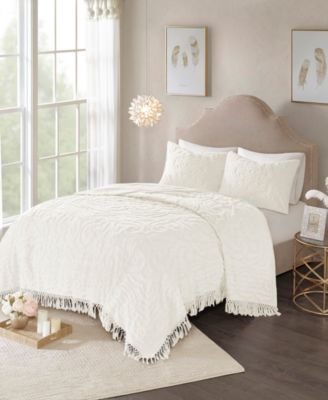 Комплект из 3-х стеганых одеял Madison Park Laetitia Medallion Fringe, King/California King