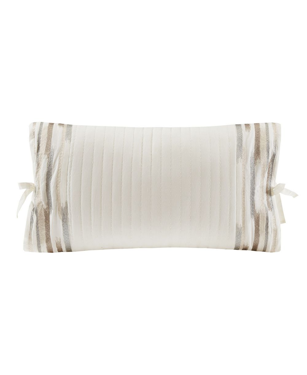 N Natori Hanae Embroidered Decorative Pillow, 12" x 20"