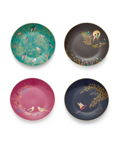 Portmeirion Sara Miller Assorted Plates, Set of 4