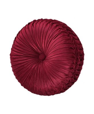 Декоративная подушка J Queen New York Maribella Tufted, 15" круглая