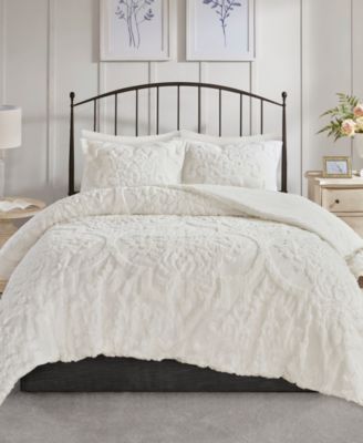 Madison Park Viola Damask 3-Pc. Comforter Set, Full/Queen