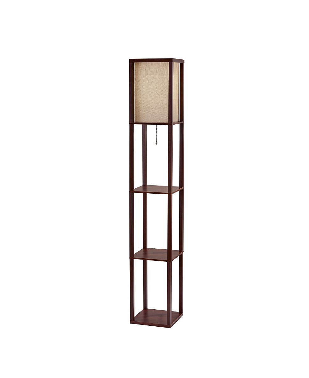 Adesso 63" Metal Wright Shelf Floor Lamp