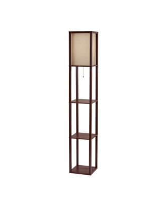 Adesso 63" Metal Wright Shelf Floor Lamp