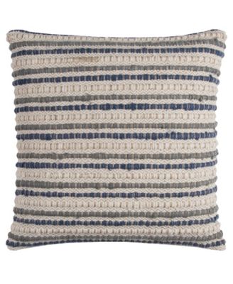Rizzy Home Striped Polyester Filled Decorative Pillow, 20" x 20"
