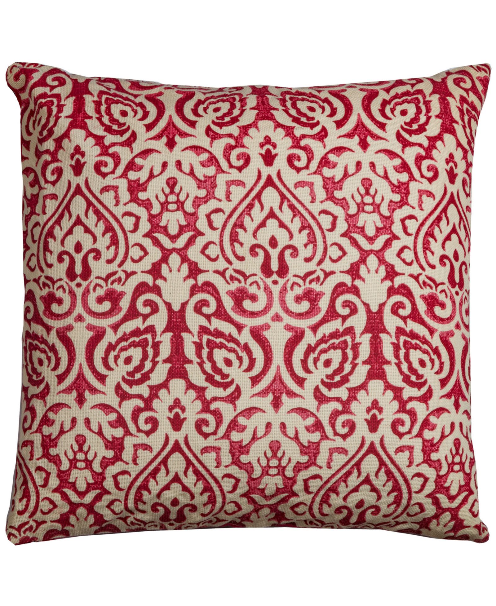 Rizzy Home Damask Polyester Filled Decorative Pillow, 22" x 22"