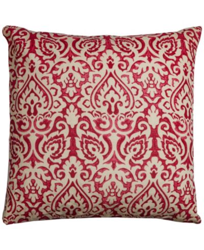 Rizzy Home Damask Polyester Filled Decorative Pillow, 22" x 22"