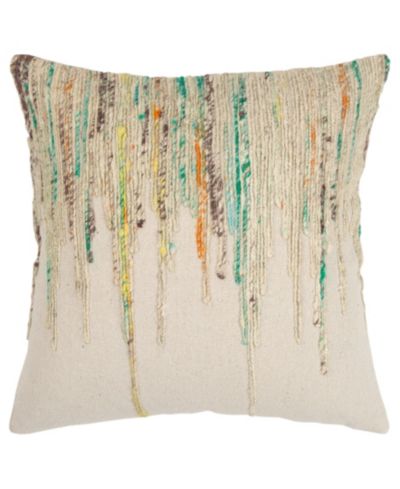 Rizzy Home Abstract Design Polyester Filled Decorative Pillow, 20" x 20"