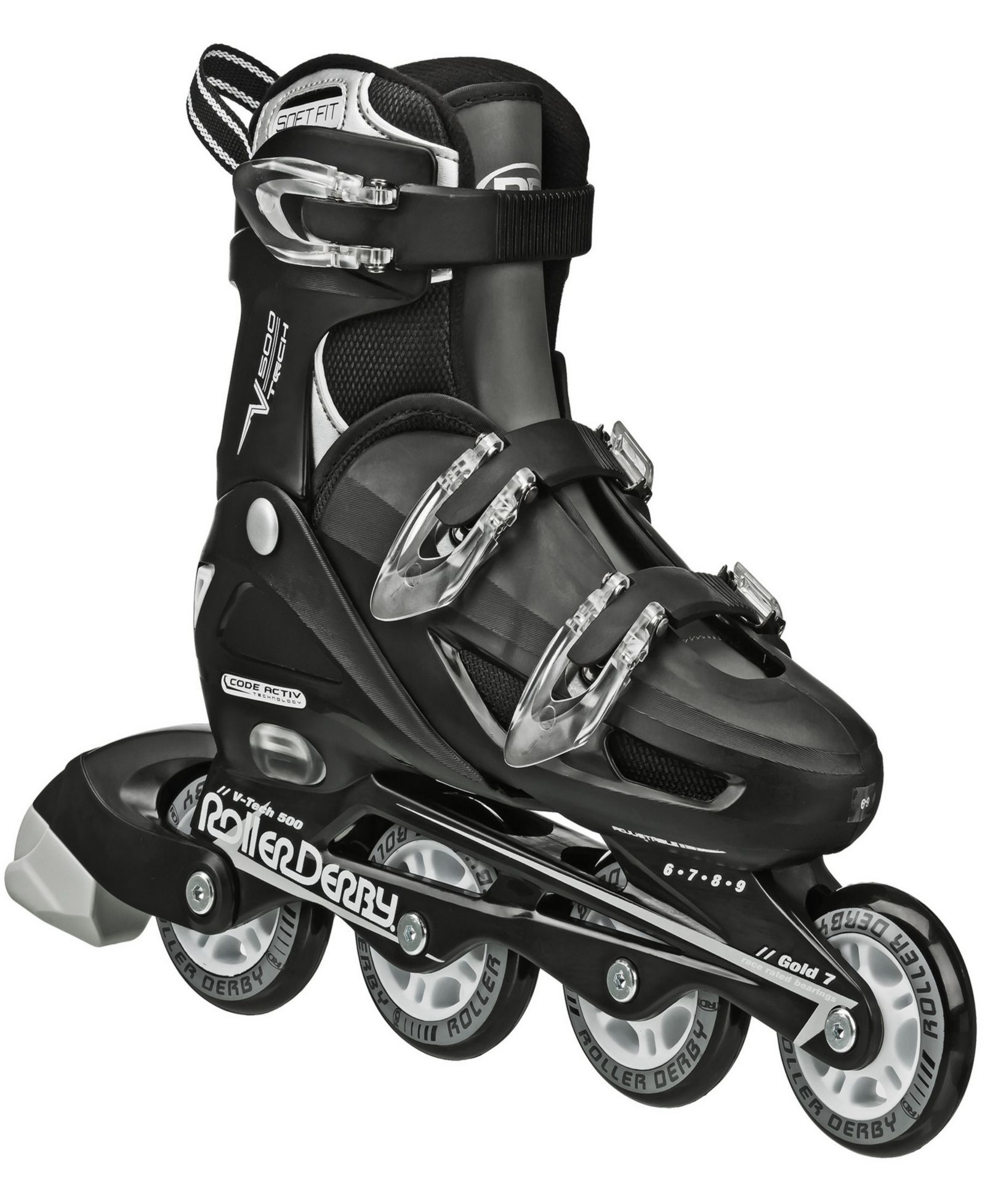Roller Derby V-Tech 500 Мужские роликовые коньки Large (6-9)