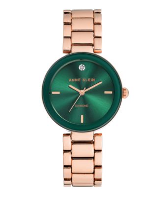 Anne Klein Sunray Dial with A Genuine Diamond Watch