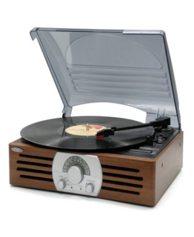 Jensen JTA-222 3-Speed AM/FM Stereo Radio Turntable with Pitch Control