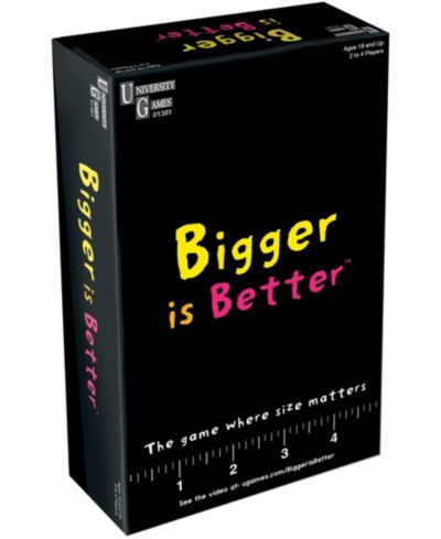 Настольная игра Bigger is Better от University Games, 110 карт, от 18 лет