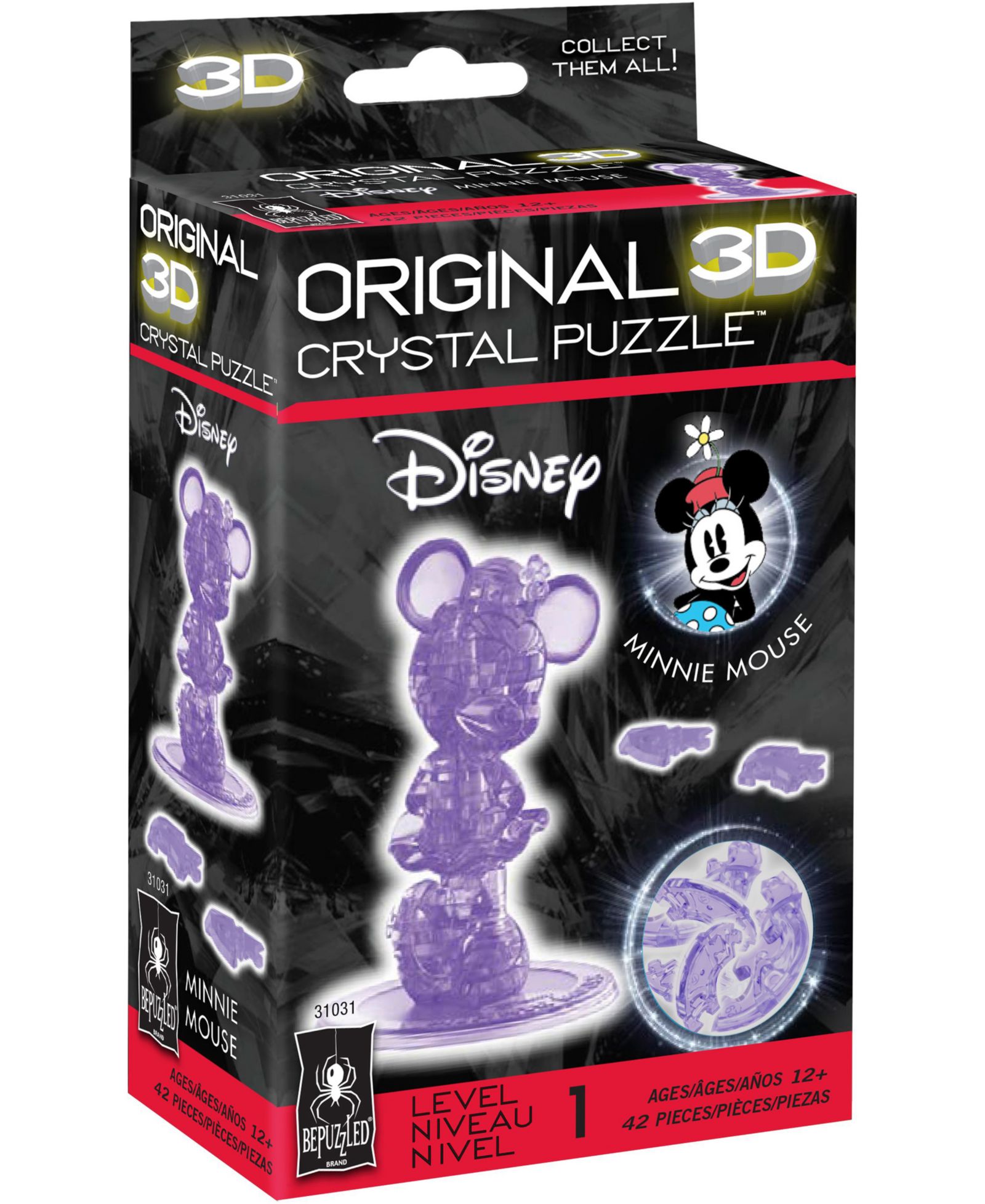 BePuzzled 3D Crystal Puzzle - Disney Minnie Mouse, 2nd Edition пазл