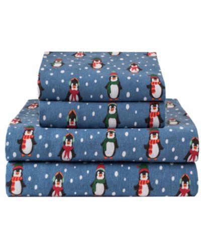 Beatrice Home Fashions Комплект из 2 шт. простыней Winter Nights Cotton Flannel Queen