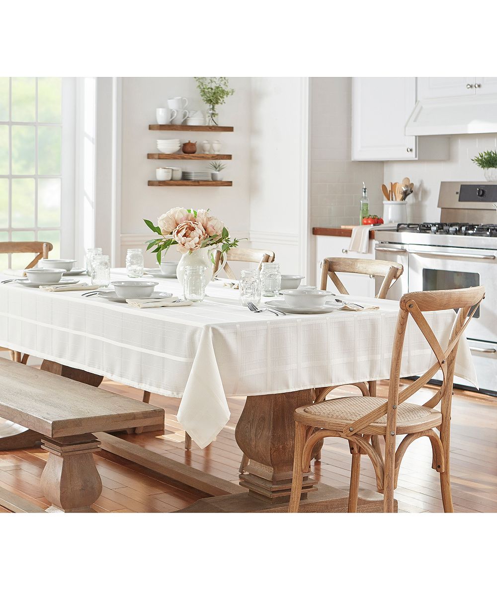 Elrene Elegance Plaid 60" X 120" Oblong Tablecloth