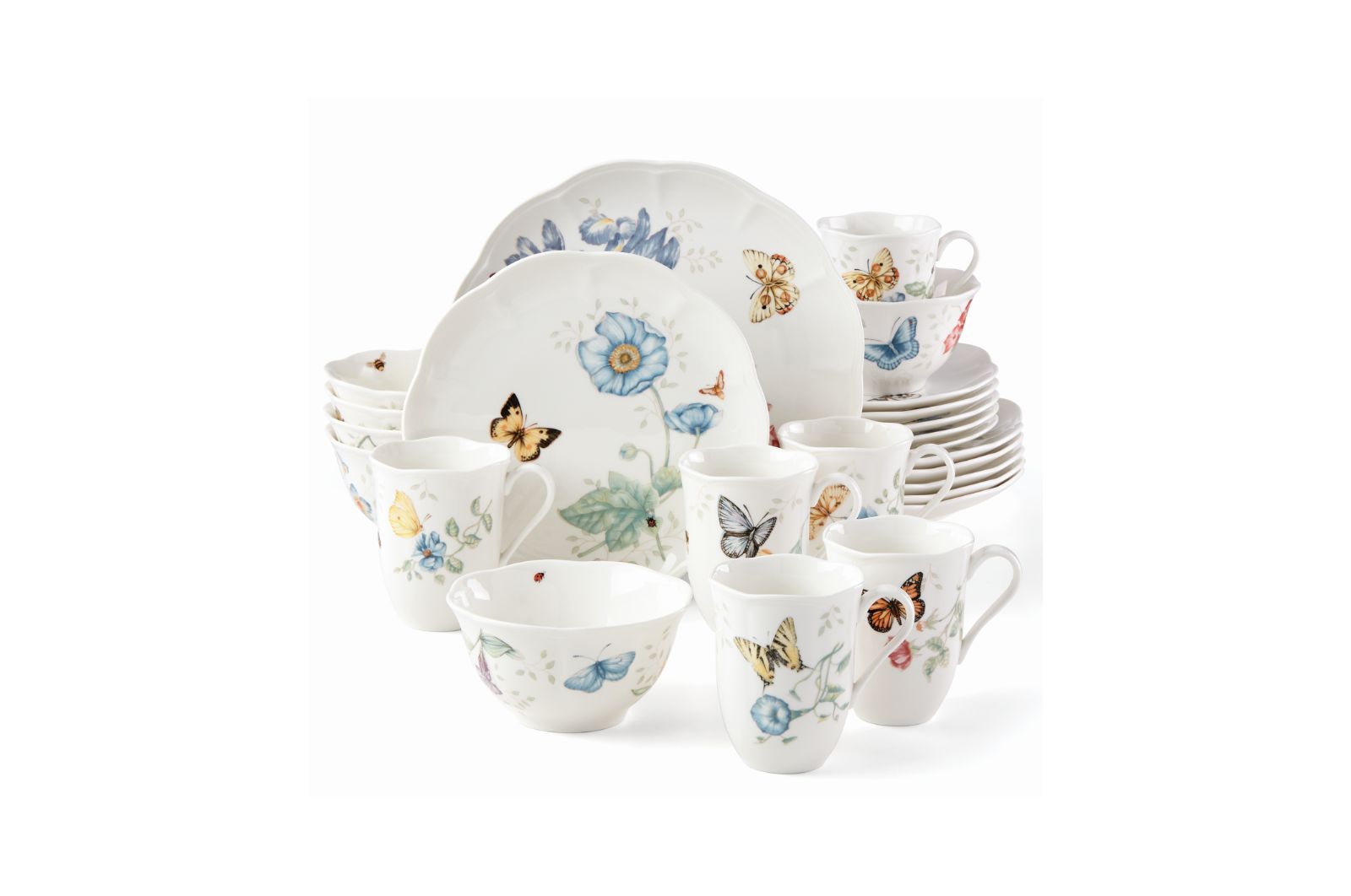 Набор столовой посуды Lenox Butterfly Meadow, 24 шт., на 6 персон