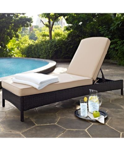 Шезлонг Palm Harbor Outdoor Wicker с подушками