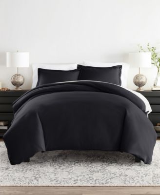 ienjoy Home Double Brushed Solid Duvet Cover Set, King/California King