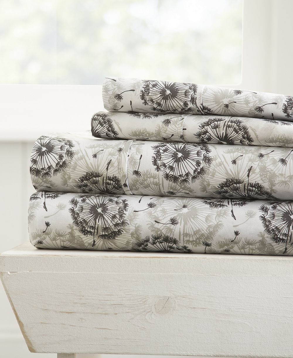 Комплект постельного белья ienjoy Home The Farmhouse Chic Premium Ultra Soft, 4 шт., Queen
