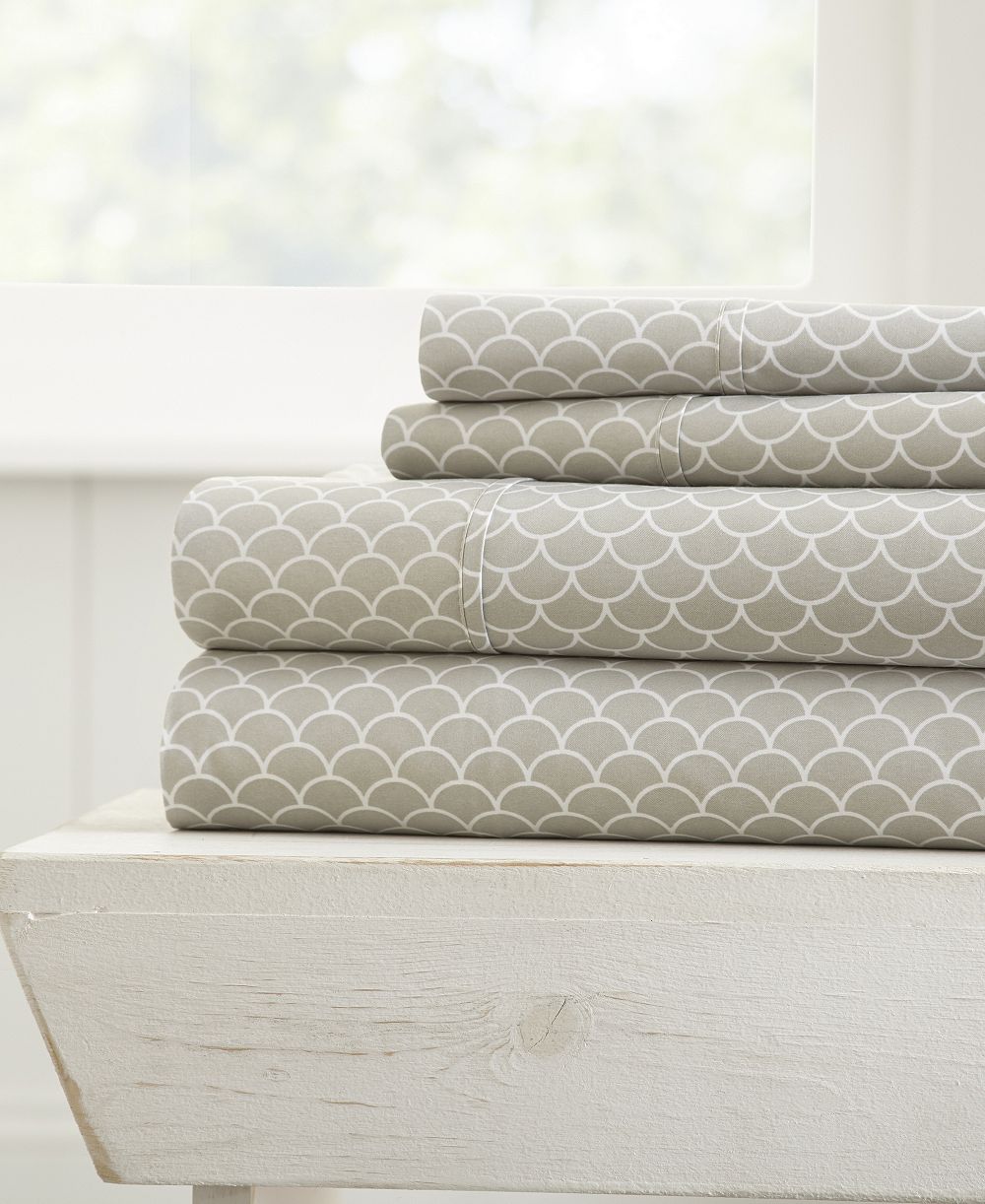ienjoy Home The Farmhouse Chic Premium Ultra Soft Pattern 3-Pc. Sheet Set, Twin