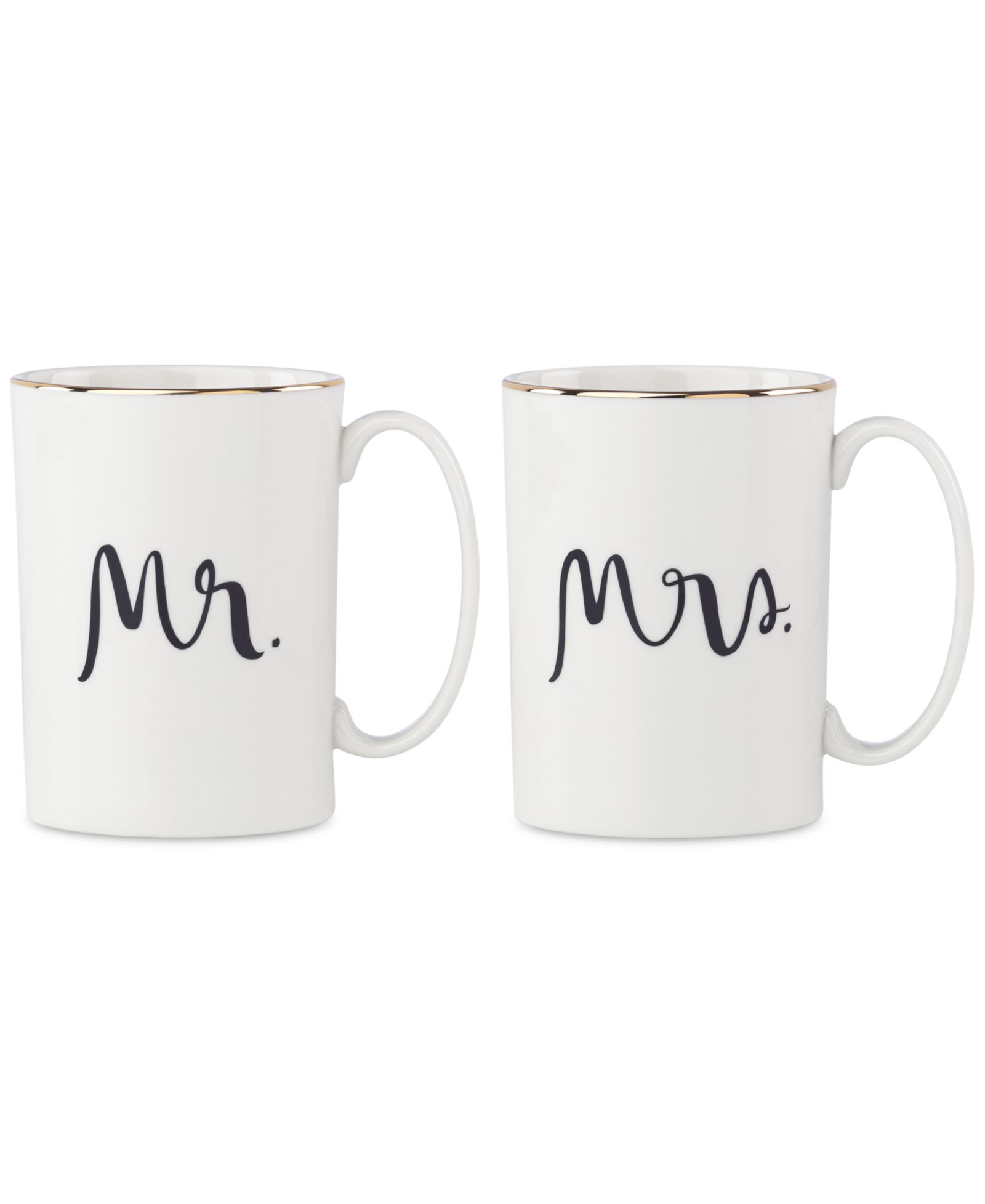 Кружки kate spade new york Bridal Party Mr. & Mrs., набор из 2 шт.