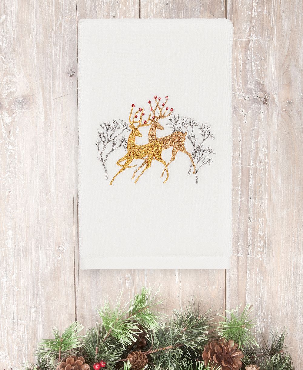 Полотенце для рук Linum Home Christmas Deer 100% Turkish Cotton