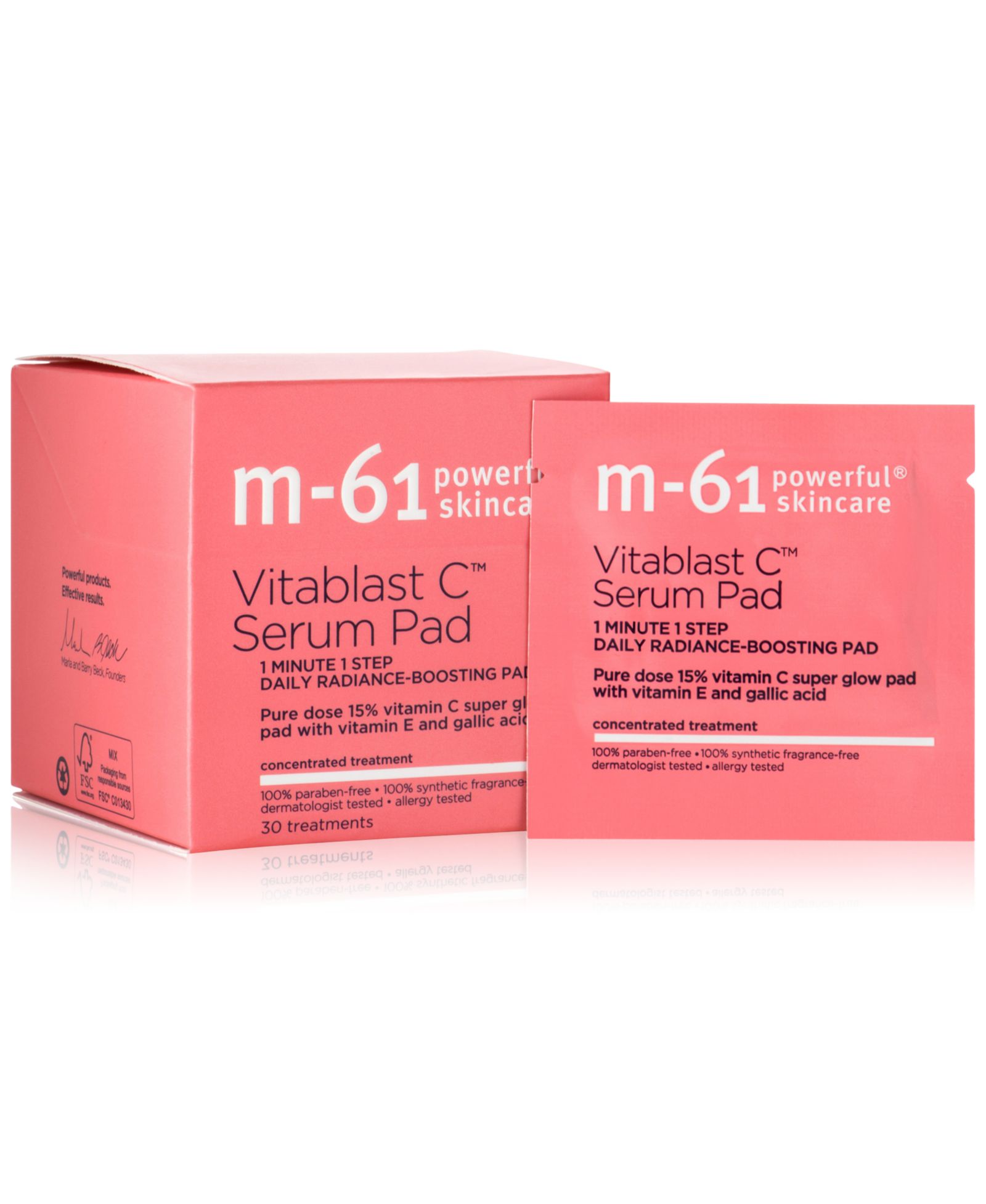 m-61 by Bluemercury Vitablast C Serum Pad, 30 шт