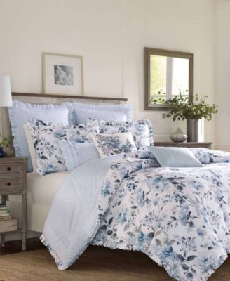 Laura Ashley Chloe Cottage 3-Pc. Comforter Set, Full/Queen