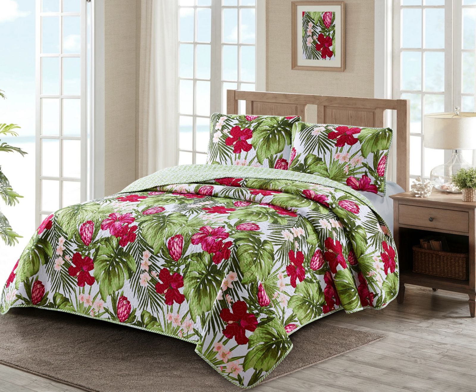 Комплект из 3 покрывал Harper Lane Paradise Palm, King