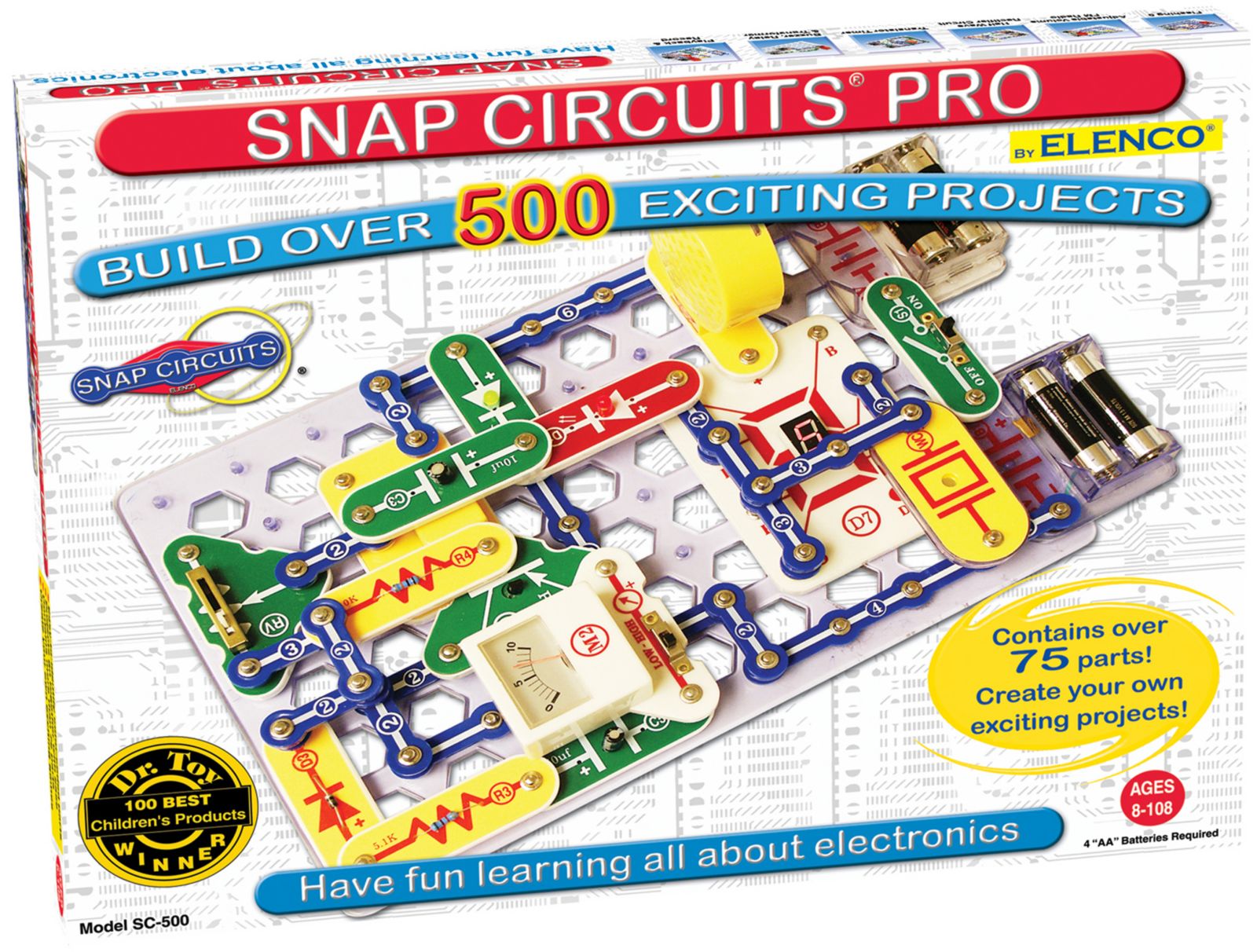 Электронный набор Elenco Snap Circuits Pro 500 In 1
