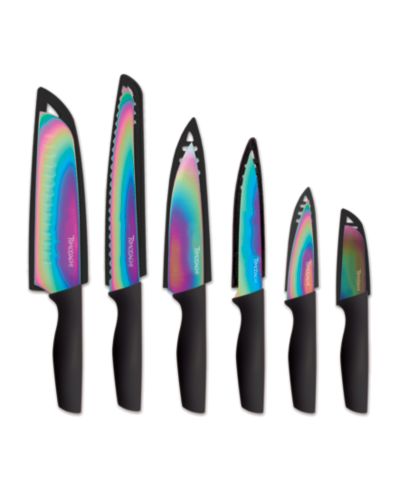 Hampton Forge Tomodachi™ набор ножей 12 шт. с защитой лезвия, Titanium